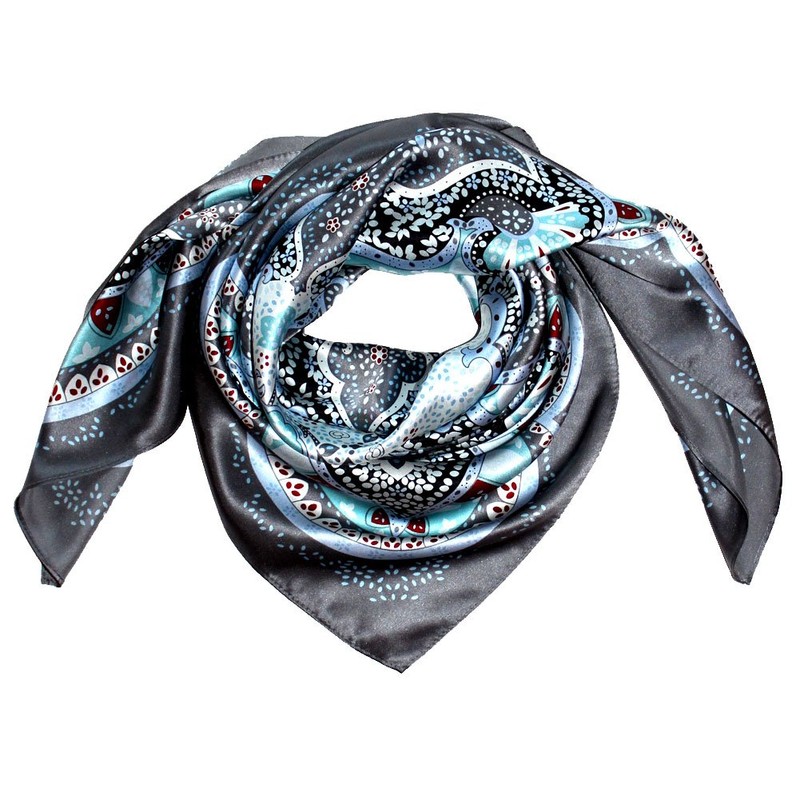 Lorenzo Cana Women’s Silk Scarf 100% Silk Baroque with Paisley
