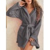 Women's Hooded Fleece Robe with Waist Belt – Cozy Layer
