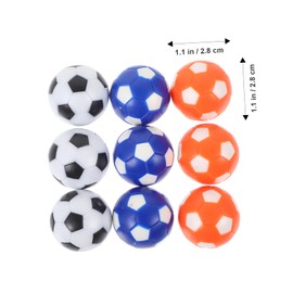 Kisangel 9pcs Mini Foosball Table Balls for Boys and Girls 28mm Colorful Soccer Game Accessories for Tabletop Soccer Games and Family Fun