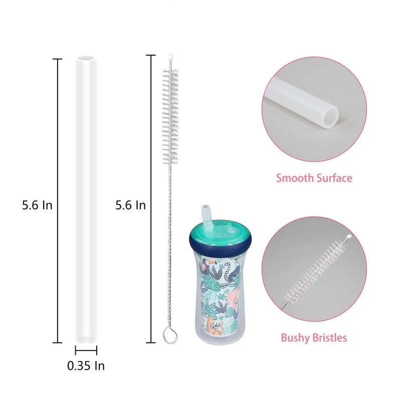 KLOWOAH Replacement Straws Compatible with The First Years Insulated Straw