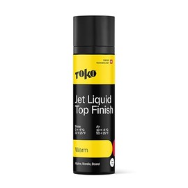 TOKO Yellow Jet Liquid Wax (Warm) - Fluoro-Free Top Coat for Skis & Snowboards - 70 ml