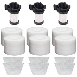 Extolife Replacement Filters for Shark ION Flex DuoClean X30 X40 F60 F80 IF200 IF201 IF202 IF205 IF251 IF252 IF281 IF282 IF285 UF280 IC205 IR70 IR100 IR101, 3 Post 6 Foam&Felt Filters, XPREMF100