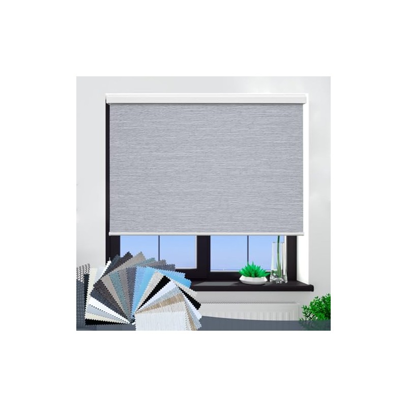 Kerxwerd Motorized Blinds with Remote Blackout Motorized Roller Shades for