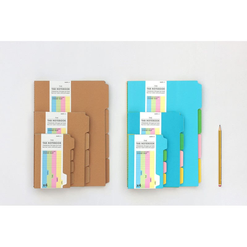 Suck UK | A4 Notebook with Tabs | Revision Planner