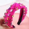 Brihasory Sparkle Rhinestone Knotted Headbands for Women and Girls Crystal