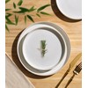 TheTerra Ceramic Dinnerware Sets for 4, 12 Pieces Porcelain Lightweight