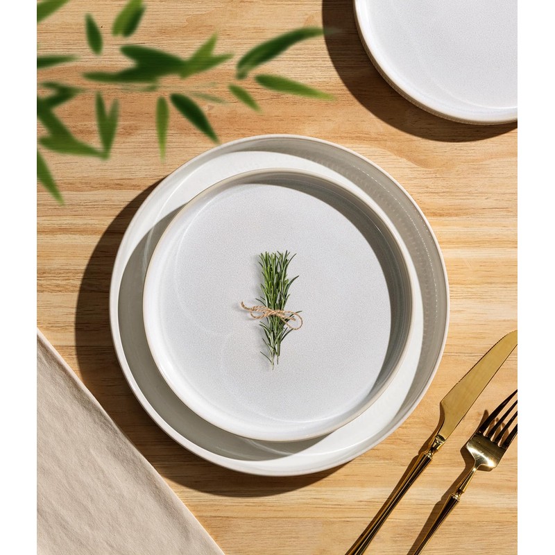 TheTerra Ceramic Dinnerware Sets for 4, 12 Pieces Porcelain Lightweight