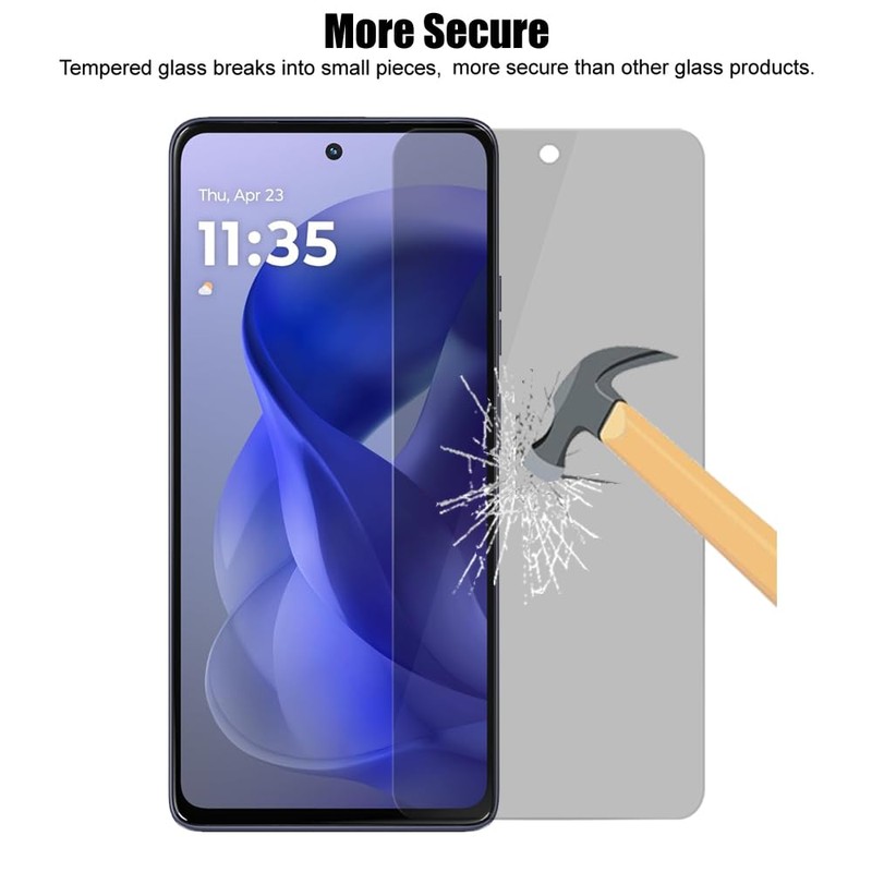 3 Pack Lens & Privacy Screen Protector for Motorola Moto