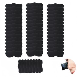 WizeFolk 50 Pcs Nose Blackhead Removal Strip, Black Deep Cleansing Charcoal Strips with Instant Blackhead Removal, Suitable For Men And Women Blackhead Pore Strips