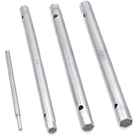 DAKCOS 4Pcs Shower Valve Socket Wrench Set Plumbers Spanner Wrench Set Spark Plug Spanner Dual-Ended 8/9/10/11/12/13mm
