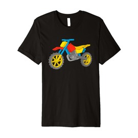 Master Builder Motocross Bike Brick Builders Building Blocks Premium T-Shirt
