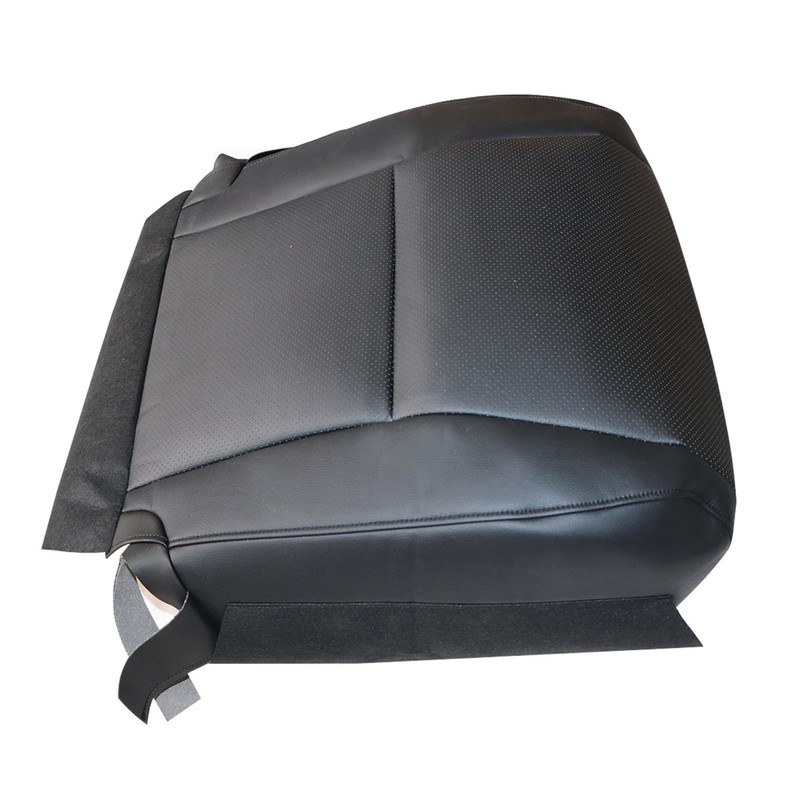 FZJDSD Black Passenger Side Bottom Microfiber Leather Replacement Seat Cover