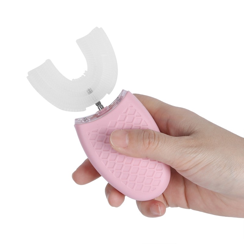 Household Ultrasonic Rechargeable Silicone U shaped Electric Toothbrush Teeth Whitening