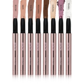 Girlactik Creamy Eyeshadow Stick - Long-Lasting, Water-Resistant Cream Eyeshadow Stick with Matte & Glitter Shades, Smudge-Proof, Crease-Proof Eye Makeup, Built-In Sharpener - 2g (Skin)
