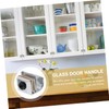Tofficu 4Pcs Zinc Alloy Glass Door Knob Replacement Non Slip