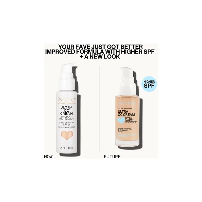 Pacifica Ultra Cc Cream Radiant Foundation Spf 17 - Crema