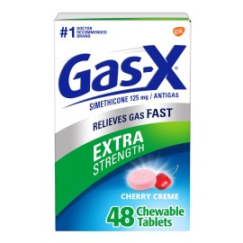 Gas-X Extra Strength Chewable Gas Relief Tablets with Simethicone 125 mg, Che...