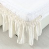 PiccoCasa Elasticated Bed Skirt Ruffled Bed Base Wrap Around Bed