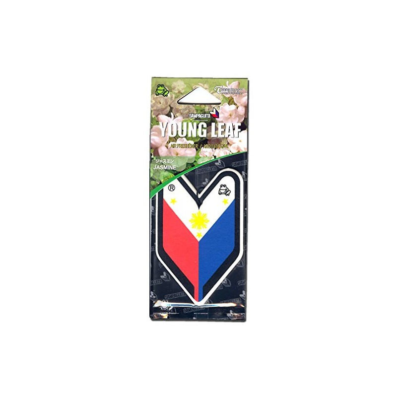Treefrog Hanging Air Freshener Wakaba Badge Philippine Flag Single Pack