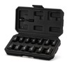 TecoTek 14 Pieces 3/8-Inch Drive Impact Socket Set, 12-Point, Metric,