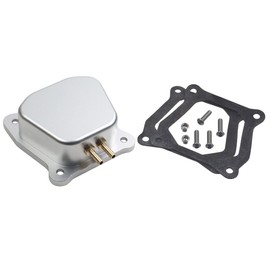 XEVULU 212cc Billet Valve Cover for Predator 212cc 196cc Non-Hemi Clone,for Coleman CT200U BT200X Mini Bike,for Honda GX160-GX200, Silver sandblasted