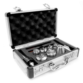WEN LA0009 9-Piece MT2 Wood Lathe Drive and Live Center Kit with Aluminum Case