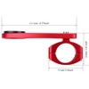 Bicycle Odometer Comupter Aluminium Alloy Extension Mount with Adapters (Red)