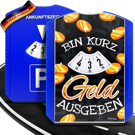 Eigenart® Car Parking Disc - StVO Compliant - Funny Car Parking Disc - Robust Parking Disc with Ice Scraper - Manual Parking Meter Car with EU Approval - Funny Parking Disc - Car Accessories Parking