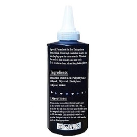 Tattoo Stencil Ink Refill for Inkjet Eco-Tank Printer Smudge-Proof Tattoo Stencil Ink Transfer 120ml