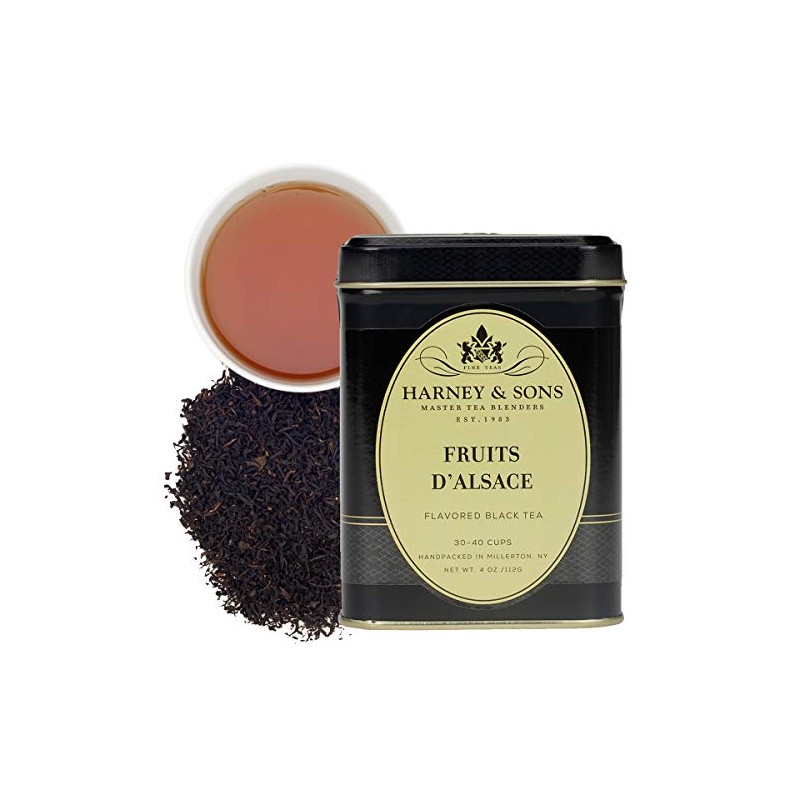 Harney & Sons Fruits d'Alsace, 4oz Tin of Loose Black