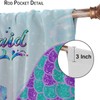 Mermaid Tail Curtains Girls Kids Fish Rainbow Pink Blue Purple