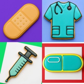 Cortadores de galletas para artículos de enfermera médica