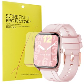 Compatible for GRV G15 Smart Watch Screen Protector, onetuo [6 Pack] Full Coverage TPU Clear Film Compatible for GRV G15 Smart Watch (6 pack)