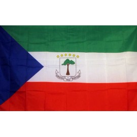 Generic EQUATORIAL GUINEA COUNTRY 3'X 5' POLY FLAG