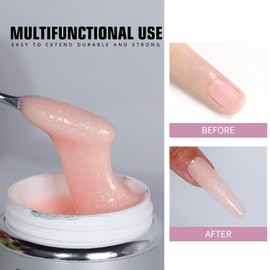 Beautilux Builder Gel for Gel Nails, 55 g Builder Nail Gel Nail Strengthening Gel, Builder Gel Nail Extension Gel for Repair Reinforcement Extension (BHBG55-09)