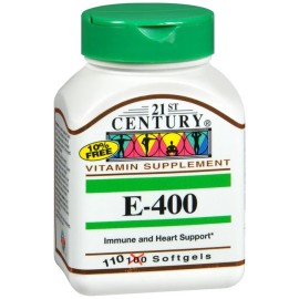 21st Century E 180 mg (400 IU) Softgels 110 EA