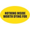 CafePress Nothing Inside Sticker Oval Car Bumper Sticker