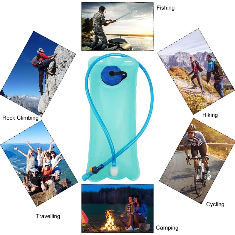Hydration Bladder with Hose, 2 L Hydration Bladder, Water Bladder