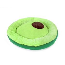 TONBO Soft Plush Small Cute and Cozy Avocado Dog Cat Bed, Washer and Dryer Friendly (Avocado)
