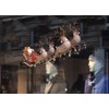 Medium (625mm Wide) Single Santa Sleigh and Reindeer Full Colour