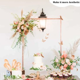 Copper 3D Butterfly Wall Decor - 48 Pcs, 4 Styles, 3 Sizes, Copper Butterfly Decorations for Birthday & Party Celebrations, Removable Stickers