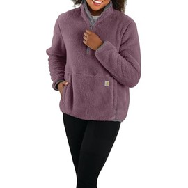 Carhartt Women's Loose Fit Fleece Pullover, Huckleberry, Medium