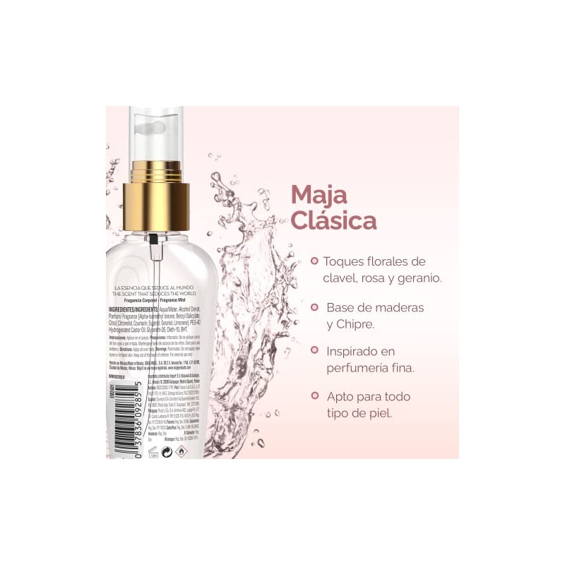 Maja Body Splash Maja Clásica 60Ml, Color, 60 Gram, Pack