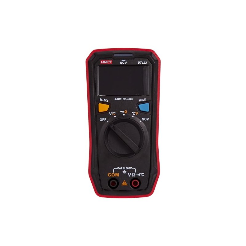 UNI-T UT123T 600V AC/DC Multimeter -40°C - 300°C / -40°F-572°F