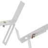 4 Pairs of Flower Box Holders, White, Standard H-Shape Box
