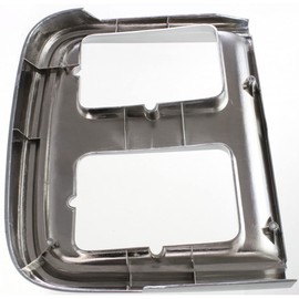 For Chevy G10 / G20 Headlight Door 1985-1991 Driver and Passenger Side Pair/Set | w/Dual Head Lamps | Chrome | GM2512124 + GM2513124 | 15596117 + 15596118