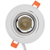 LED Downlight Aluminum Adjustable Angle Dustproof Ceiling Embedded Spotlight for