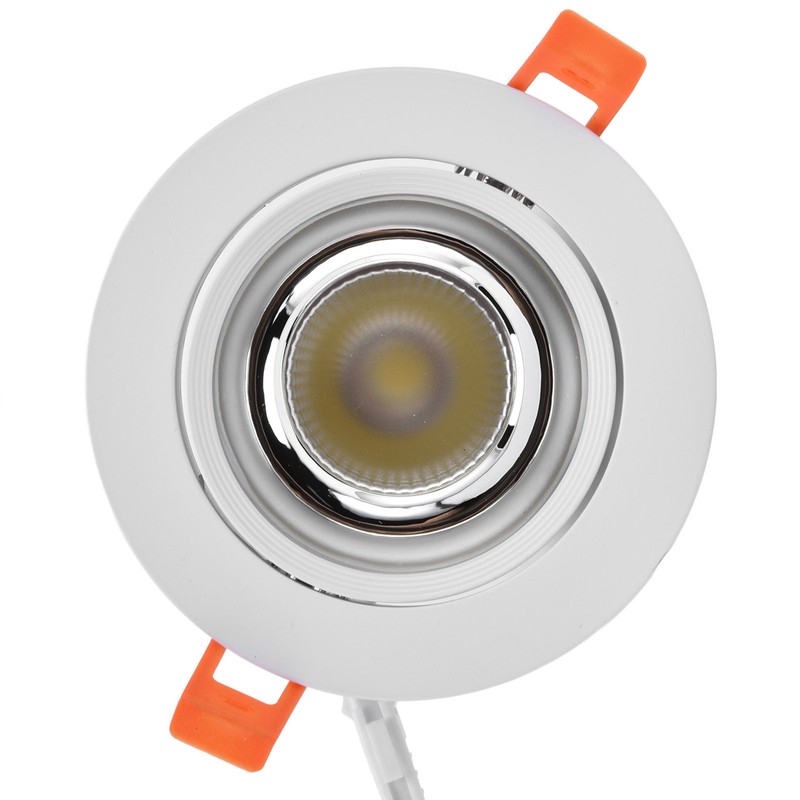 LED Downlight Aluminum Adjustable Angle Dustproof Ceiling Embedded Spotlight for