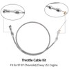 Miytsya 1 Pack 36In Braided Throttle Cable, Stainless Steel Throttle