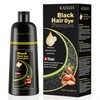 KAISASA Champú para teñir el cabello negro 3 en 1
